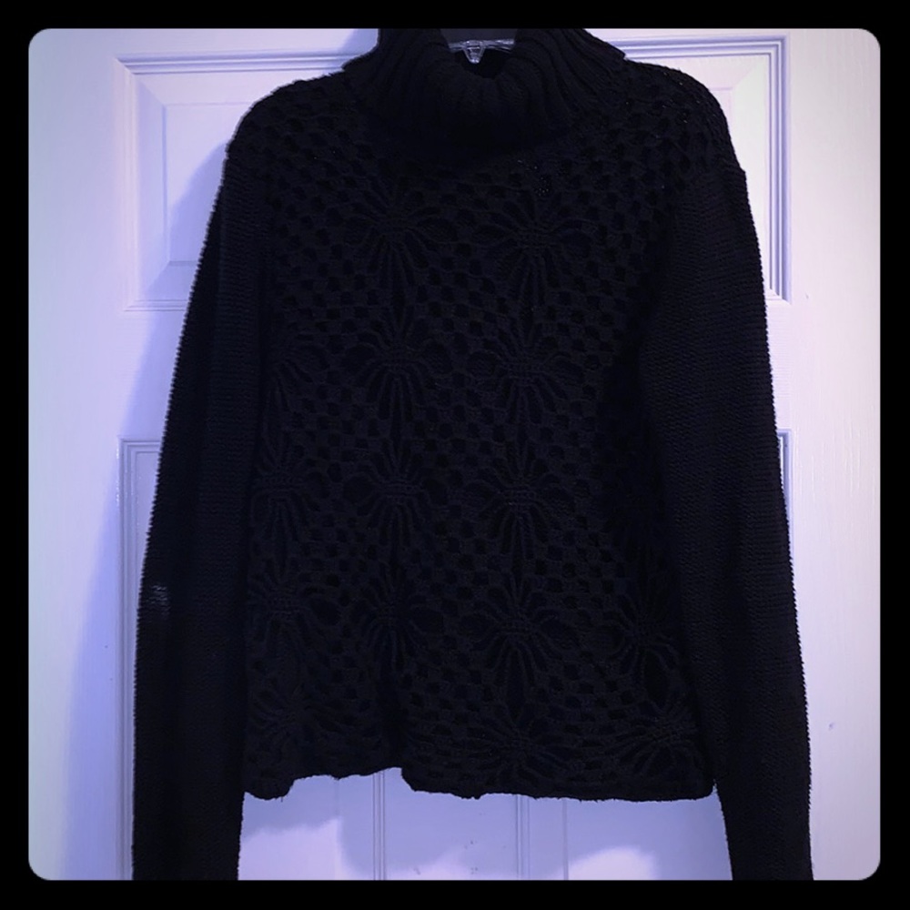 BONJOUR LEADING LIFE / BLACK TURTLENECK SWEATER